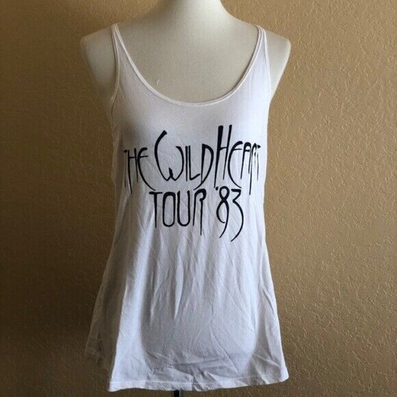 Bandit Women's Wilde Heart Tour 83 Casual Tank Top White Size S M L - Picture 8 of 10